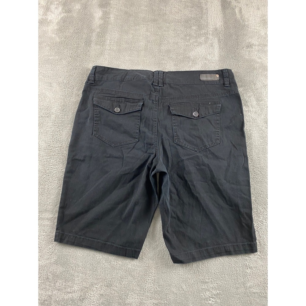 Unionbay Mens‎ Black Cargo Utility Shorts Size 17 Double Button Solid Casual - Picture 11 of 14
